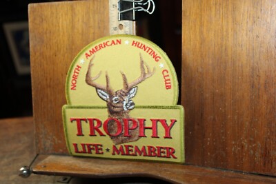 Large Embroidered Patch North American Hunting Club Trophy Life Member