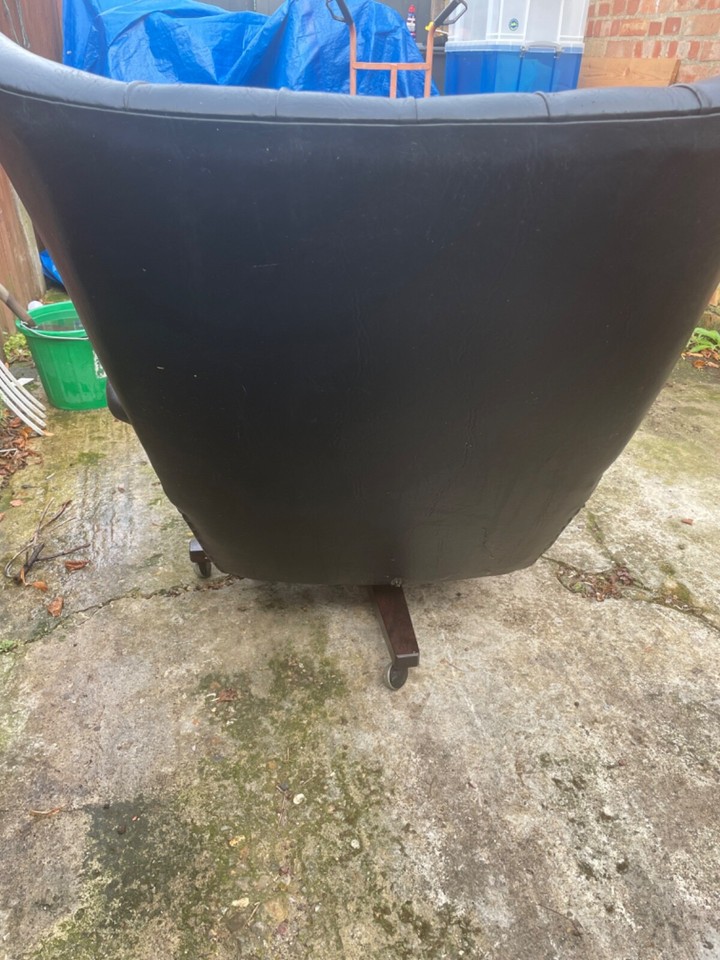 GPLAN SWIVEL WING CHAIR NEEDING TLC eBay