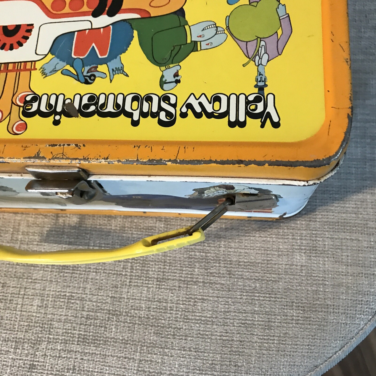 BEATLES Yellow Submarine 1968 Vintage Original Lunch Box Lunchbox With