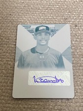 Lizandro Rodriguez 2018 elite extra edition printing plate auto autograph 1/1