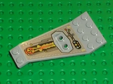 LEGO OldGray Wing Plate Bi-level 8x4 2x3 Ref 30118px1 30118pb01 Set 6836 6915 