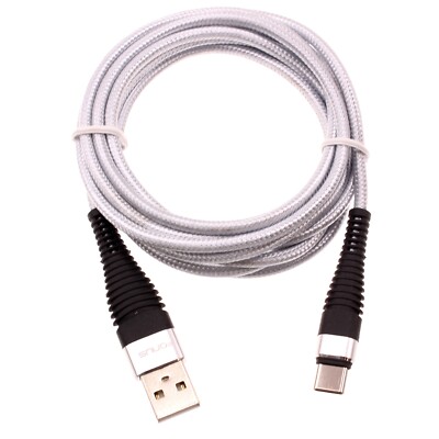 For Galaxy A03S/A04E/A05 Long 10ft USB-C Cable Charger Cord Type-C Power Wire