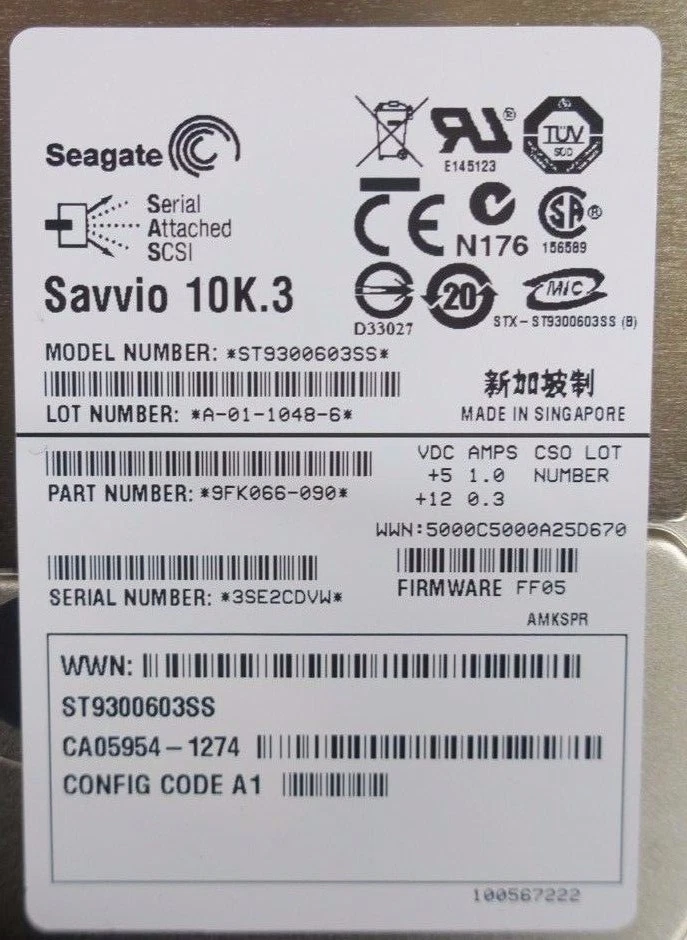 Fujitsu CA07212-E431 2.5" 300GB 10K SAS HDD Hard Drive Eternus DX60 DX80 DX90 - Image 4 of 4