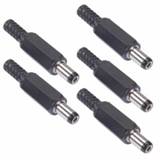 5 x 2.5mm x 5.5mm DC Power Plug Strain Relief Connector