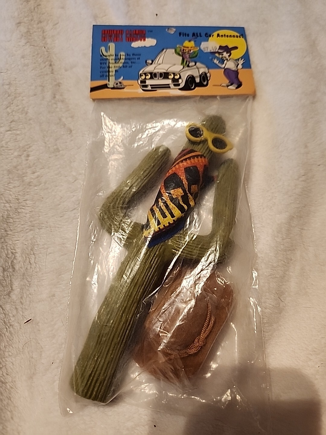 Vintage Cowboy Cactus Antenna Topper Car Decor Sunglasses Bandana Hat Rubber NEW eBay