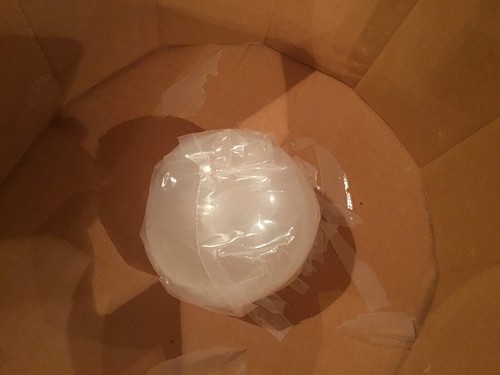 1970s Large Brass and Glass Hanging Kitchen DR Light Progress Lighting P5063 NIB - Picture 3 of 5