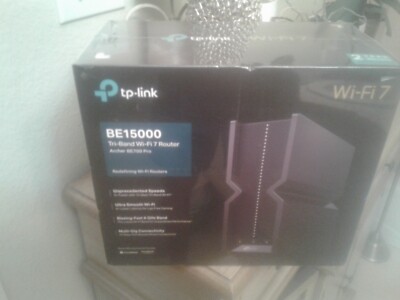 TP-Link - BE15000 Tri-Band Wi-Fi 7 Router - Black