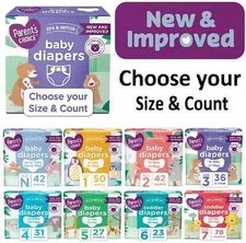 Parent's Choice Disposable Diapers Baby Diapers Size Newborn, 1,2,3,4,5,6,7