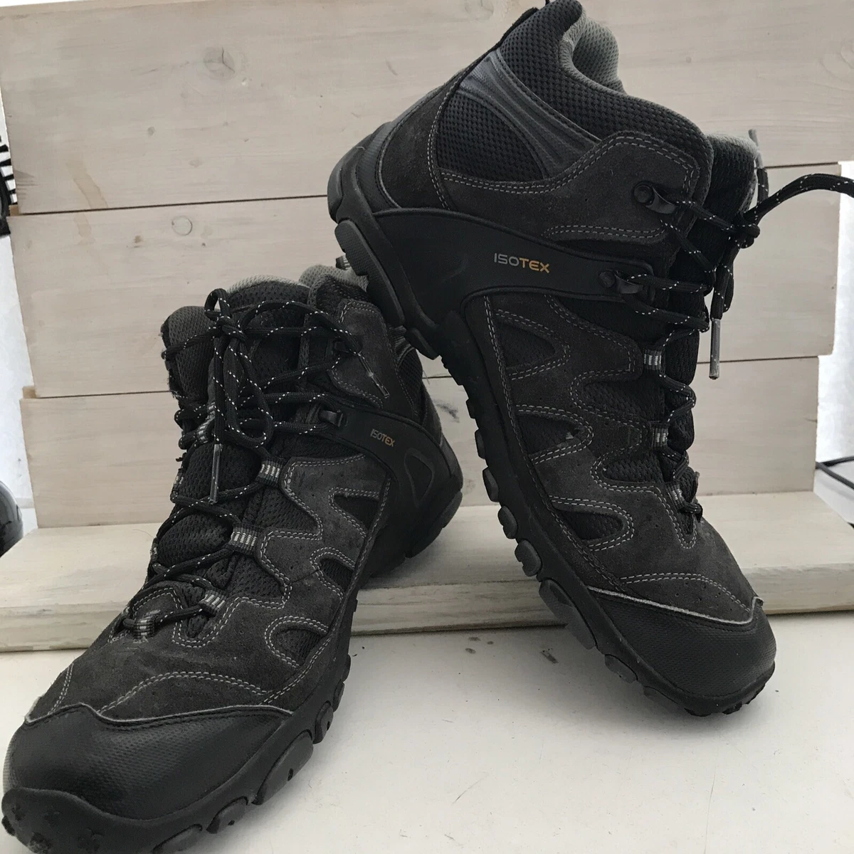Mens black waterproof hiking boots cheap