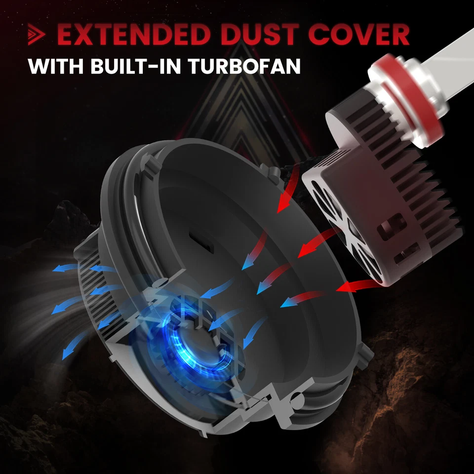 LASFIT Custom H11 LED Headlight Low Beam White For Jeep Grand Cherokee 2017-2022 - Image 4 of 4