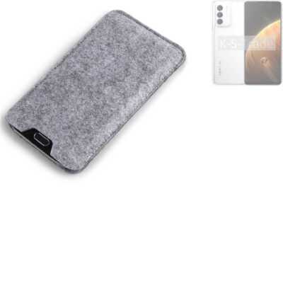 Filz Hülle für Infinix Zero 5G grau Sleeve Case Tasche Schutz Hülle