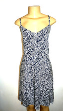 NWT WOMENS GAP NAVY WHITE MULTI SPAGHETTI STRAP CAMI DRESS SIZE EXTRA LARGE