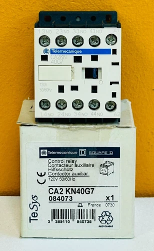 Telemecanique Square D CA2KN40G7 120V, 50/60 Hz, 10A, 4 Pole Control Relay. New!