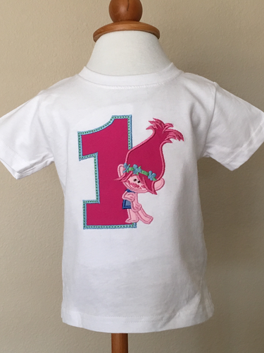 Poppy Trolls Birthday Shirt Party 