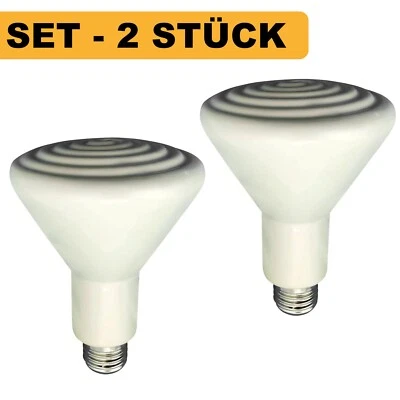 FRATRISPRO 2 Stk Wärmelampe Keramik Heiz Lampe Dunkelstrahler Keramik Infrarot Strahler E27