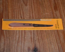 Vintage Robinson Grapefruit Knife New Mint Serrated Kitchen Springville NY Case