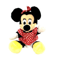 Vtg Minnie Mouse Stuffed Animal 12  Plush Doll Toy Disneyland Walt Disney World