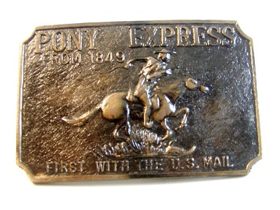 PONEY EXPRESS / 60〜70年代ヴィンテージ ビッグバックルベルト PONEY EXPRESS / 60〜70年代ヴィンテージ ビッグバックルベルト