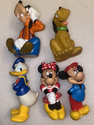Walt Disney Mickey Mouse Minnie Mouse Goofy Pluto Donald Playskool Squeezable