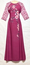 Ao Dai Viet Nam Lua Mem Ru Silk BT-169 Dai Ao 143cm Size L