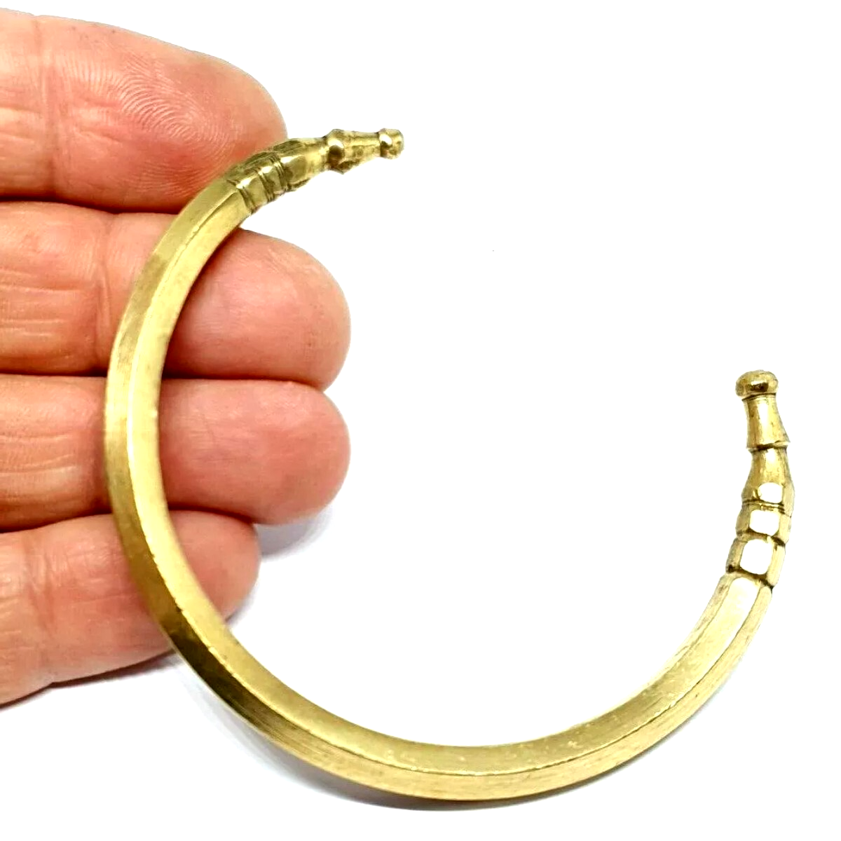 Kada Bracelet Bangle Pure Solid Brass Handmade Ashtadhatu