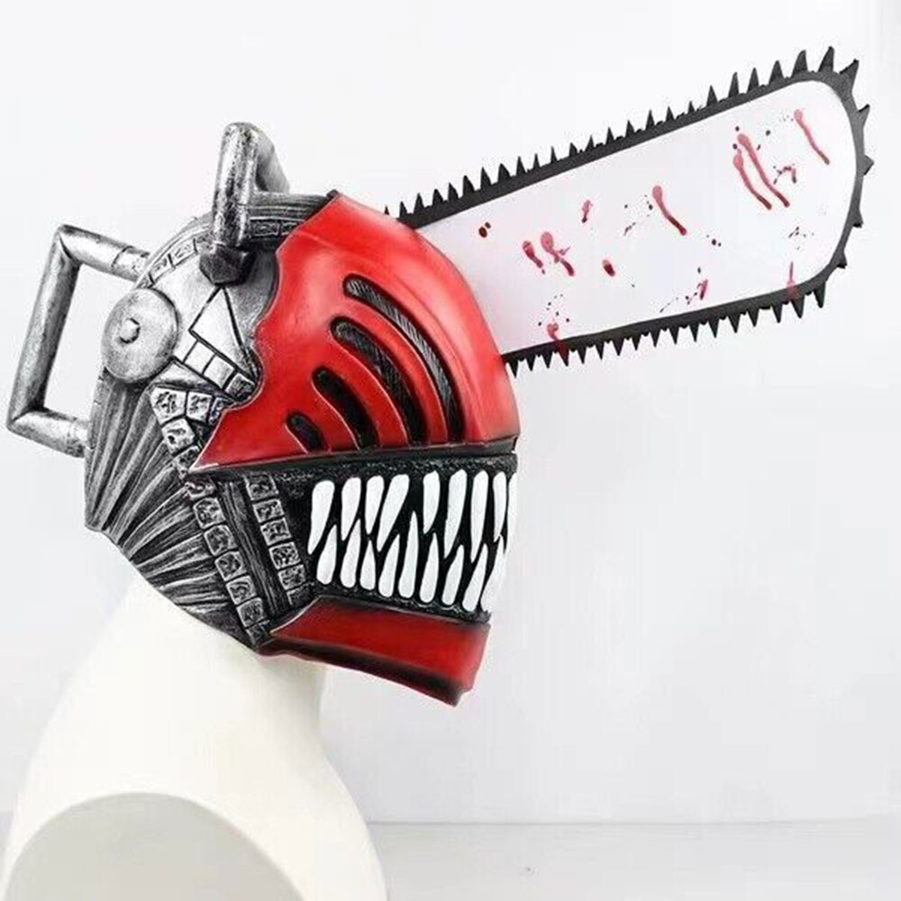 Chainsaw Man Cosplay Mask Helmet Costume From Japanese Anime LATEX