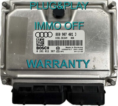 ECU Audi A6 C5 2.5 TDI 0281011387 8E0907401J no programming required Garantie