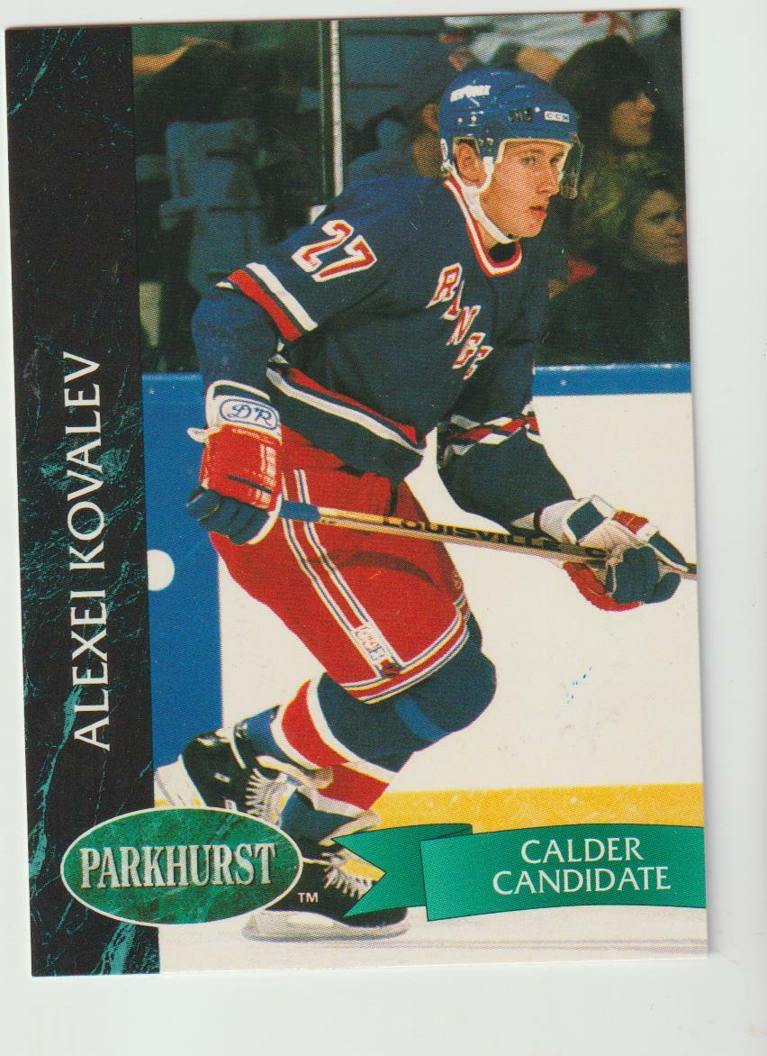 1992-93 Parkhurst #109 Alex Kovalev rookie card, New York Rangers