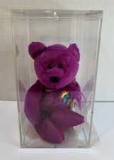 Ty Beanie Babies Millennium Bear Plush Toy - Purple