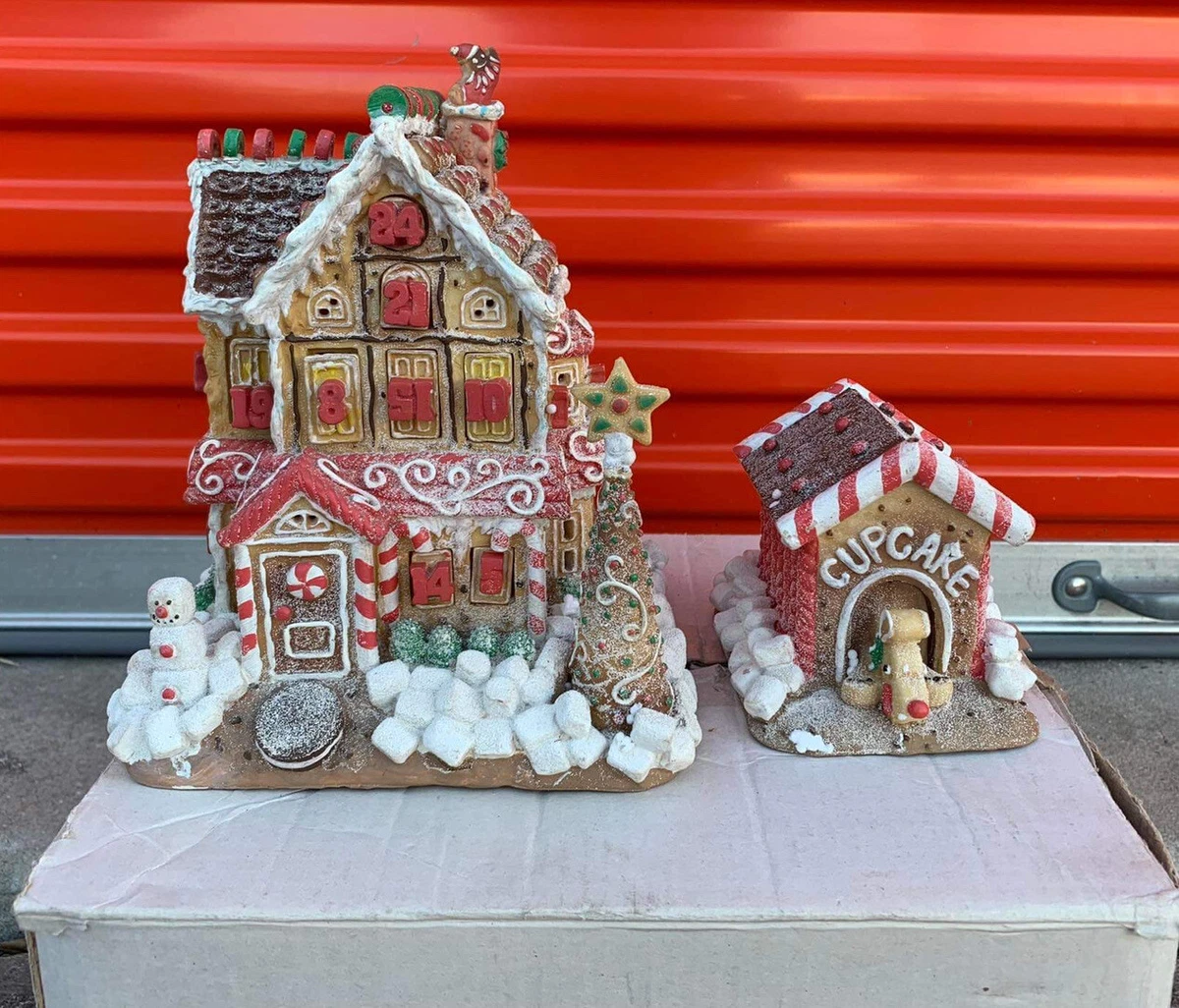 Gingerbread House Countdown To Christmas Advent Calendar No.88064 Set 2p  Cupcake | eBay
