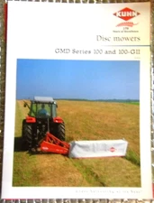 Factory  Dealership Spec Brochure Kuhn Disc Mower GMD Series 100 100-GH