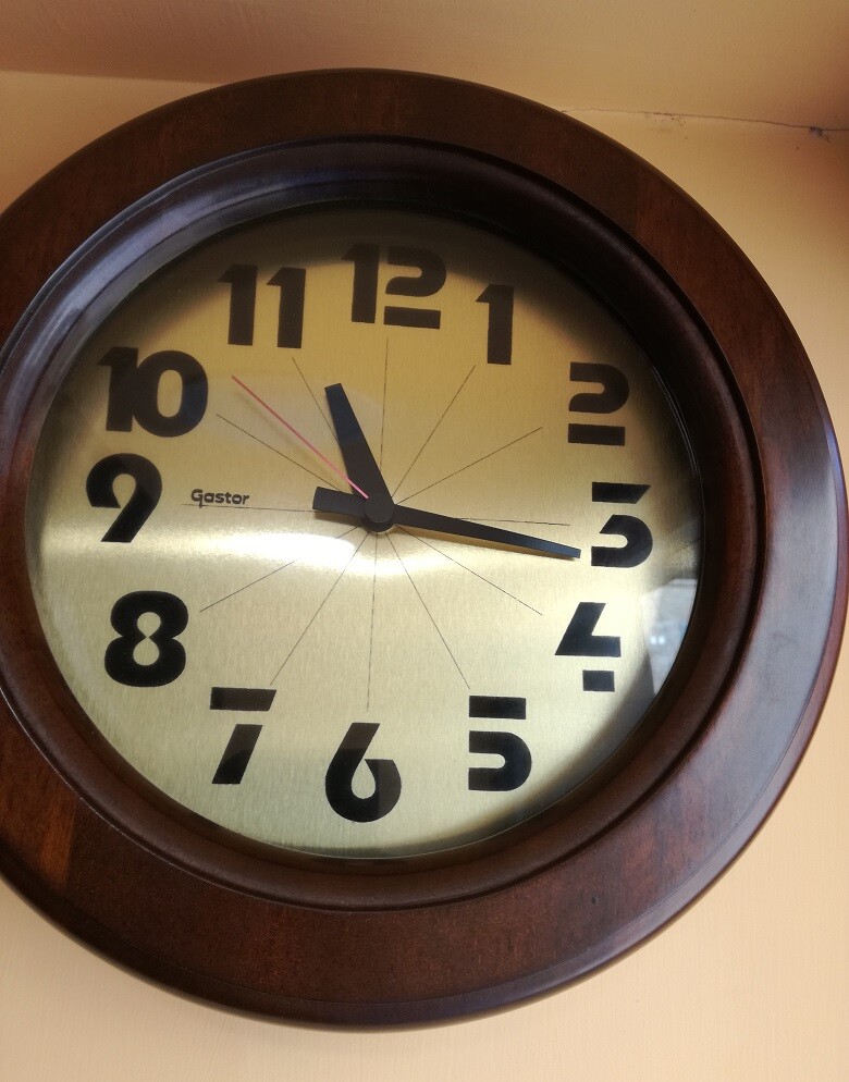 Tiong Orologio da uomo in legno con quadrante inciso al