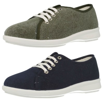 wide fit ladies canvas shoes
