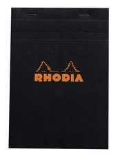 Rhodia Staplebound Notebook 6 X 8 Graph paper Black