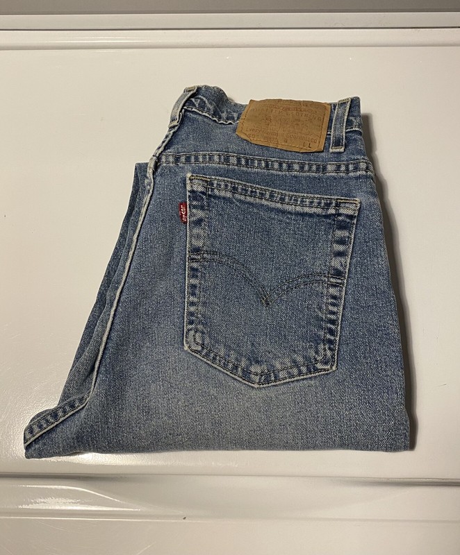 Levi's Womens 550 Vintage Relaxed Fit Tapered Leg Stretch Denim Jeans 12 M USA