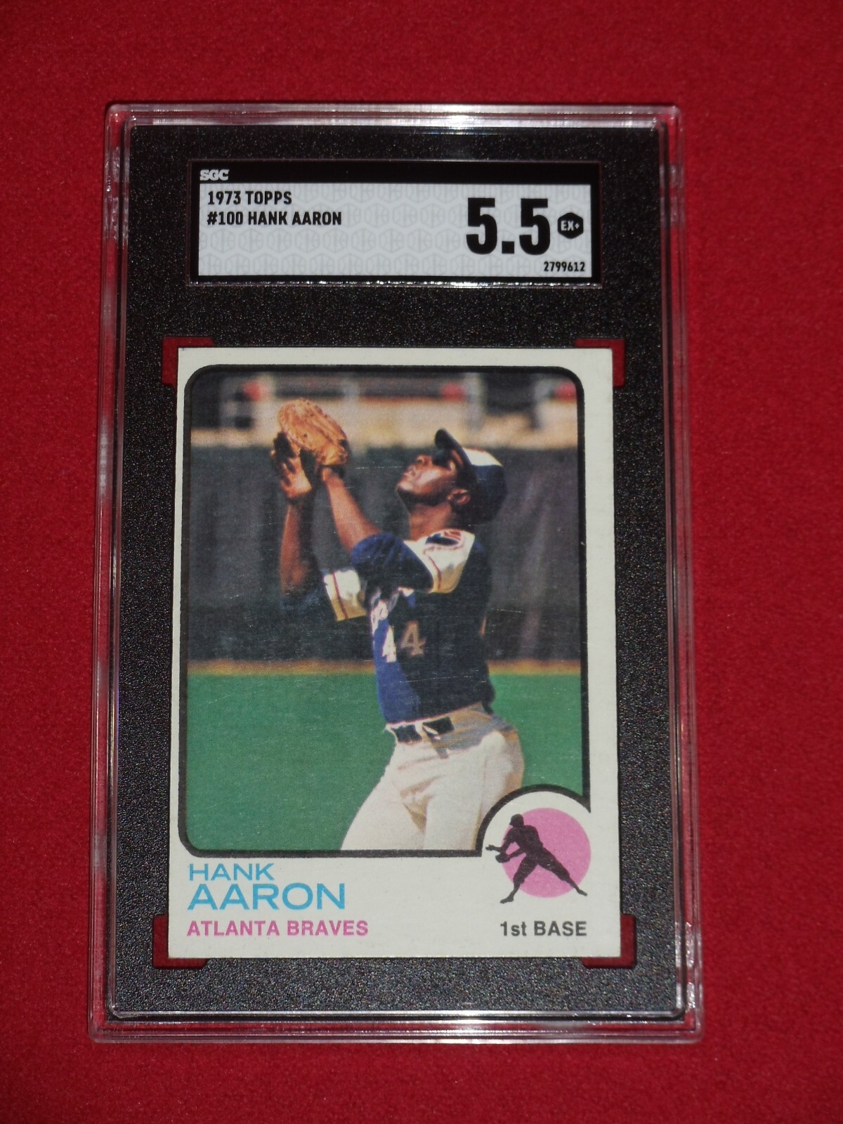 1973 Topps Hank Aaron SGC 5.5 EX+ #100 Absolute Beauty Check out Others