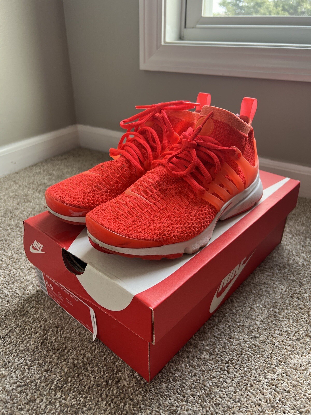 Size Nike Air Presto Ultra Flyknit Bright Mango 2016