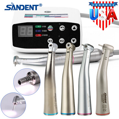 SANDENT Dental Brushless LED Electric Micro Motor / 1:1/1:5 Increasing Handpiece