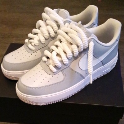 Nike Air Force 1 '07 LV8 Low Top Patent Leather Wolf Grey/White HV9405-001