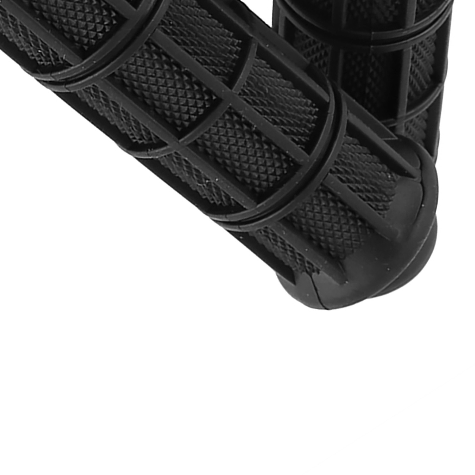 1 Pair Of 22/25mm 7/8 Silicone Motorcycle Handlebars Hand Grips New Black.