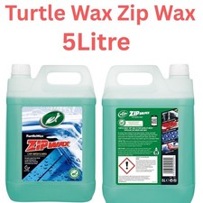 Turtle Wax Zip Super Concentrated Car Wash Shampoo & Wax Cleaning 5L Shine UK