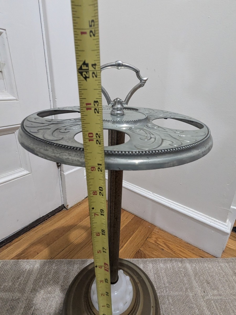 Vintage Art Deco 1940's Standing Ashtray With Lighter. 24