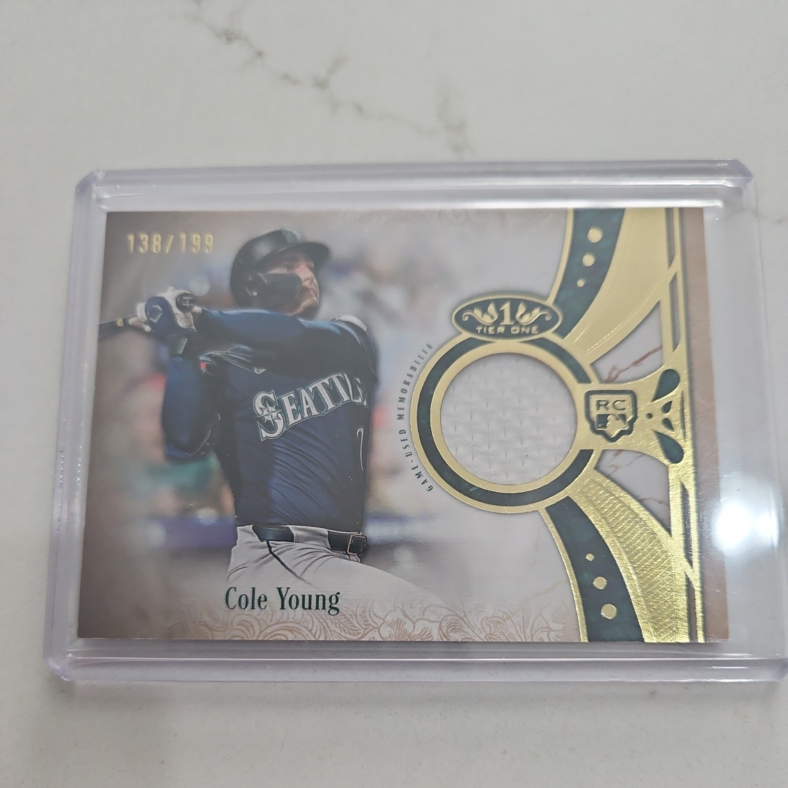2026 Topps Tier One Cole Young Rookie Relic Card /199