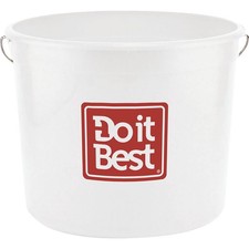 Do it Best 5 Qt. White Polysteel Bucket 1044483 SIM Supply, Inc. 1044483