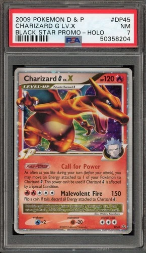 Pokemon Charizard G Lv.X Black Star Holo Promo DP45 PSA 7