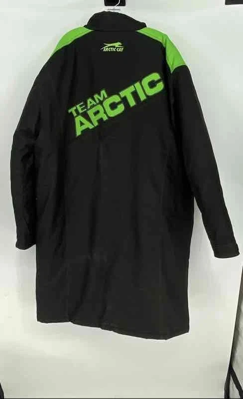 Arctic Cat Mens Black Long Sleeve Full-Zip Pit Poncho Jacket Size XL - Image 2 of 4