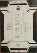 2024 Panini National Treasures Edgerrin Cooper Packers Rookie Patch Auto /99
