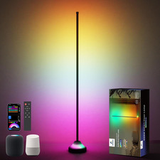RGB Smart LED Floor Lamp, 114 Dynamic Lighting Scenes, Music Sync, Alexa Google