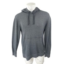 Banana Republic Mens Gray Long Sleeve Hooded Hoodie Sweatshirt Sweater Top XL
