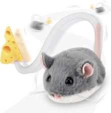Interactive Migimouse Cat Toy 360  Rolling  Spin with Mesh Plastic Tail for Ind